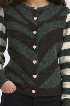 Livoni cardigan pineneedle