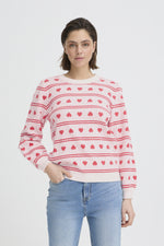 Brielle pull teaberry