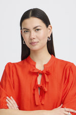 Imelda top fiery red