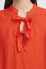 Imelda top fiery red