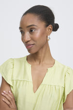 Hetta top lily green