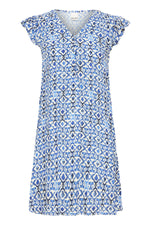 Marrakech short dress sodalite blue