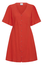 Lifana dress fiery red