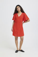 Lifana dress fiery red