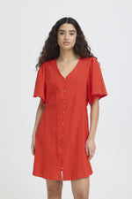 Lifana dress fiery red