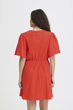 Lifana dress fiery red