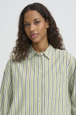 Fluca shirt green stripe