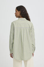 Fluca shirt green stripe