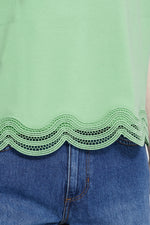 Paola top light grass green