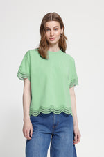 Paola top light grass green