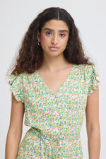 Aya short dress multi flower