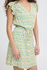 Aya short dress multi flower