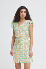 Aya short dress multi flower