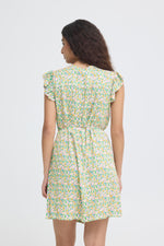 Aya short dress multi flower