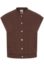 Cozy waistcoat brown