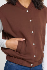 Cozy waistcoat brown