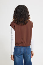 Cozy waistcoat brown