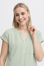 Zawov blouse frosty green