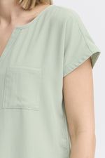Zawov blouse frosty green