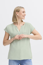 Zawov blouse frosty green