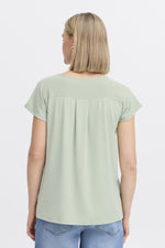 Zawov blouse frosty green