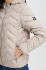 Padding jacket lichtgroen of beige