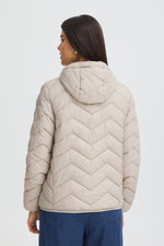 Padding jacket lichtgroen of beige
