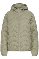 Padding jacket lichtgroen of beige