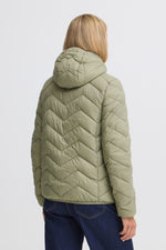 Padding jacket lichtgroen of beige