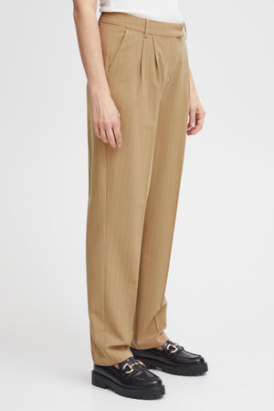 Callie pant tiger's eye pinstripe