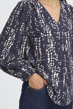 Ariana blouse nightsky dots