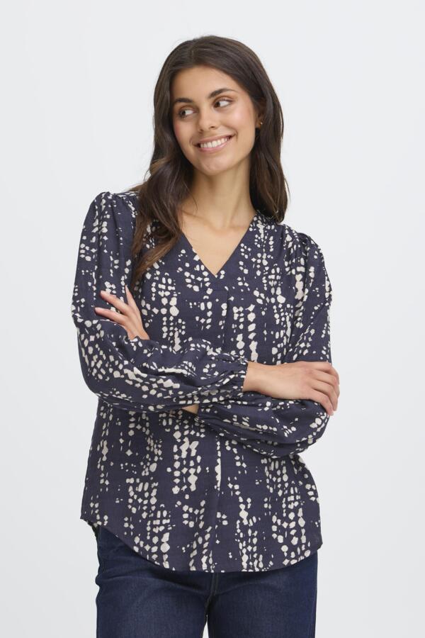 Ariana blouse nightsky dots