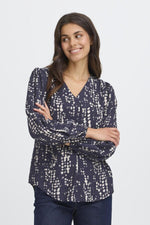 Ariana blouse nightsky dots