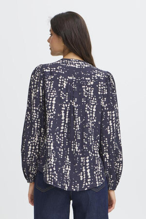 Ariana blouse nightsky dots