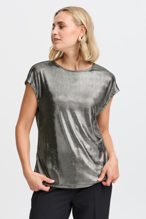 Franny tee gunmetal metallic