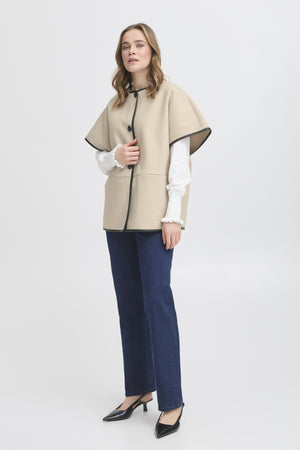 Elisabeth waistcoat limestone