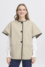 Elisabeth waistcoat limestone