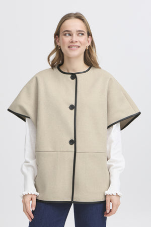 Elisabeth waistcoat limestone