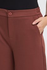 Blazer cropped pant rum raisin