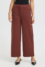 Blazer cropped pant rum raisin