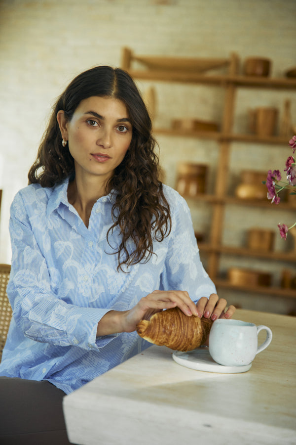 Lani shirt cashmere blue