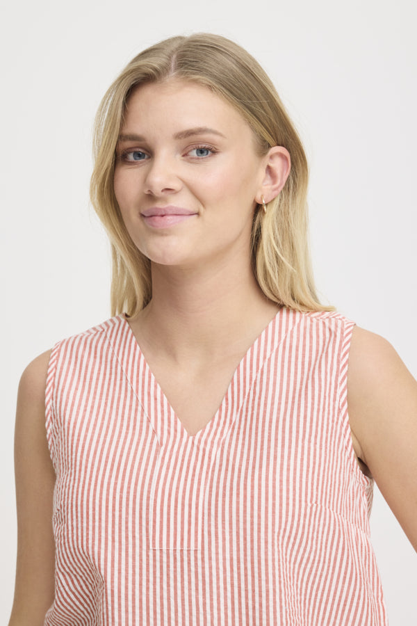 Cayla top cayenne stripe