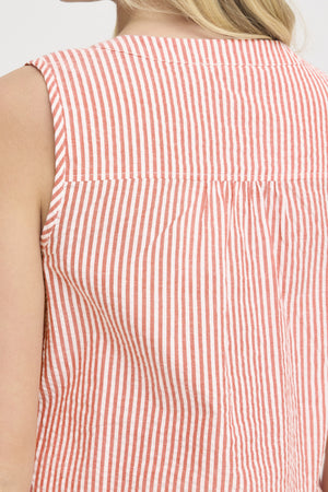 Cayla top cayenne stripe