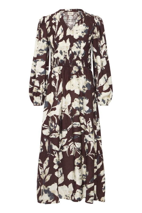 Ariana dress floral fudge