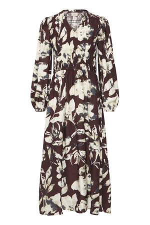 Ariana dress floral fudge