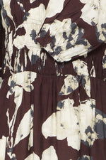 Ariana dress floral fudge