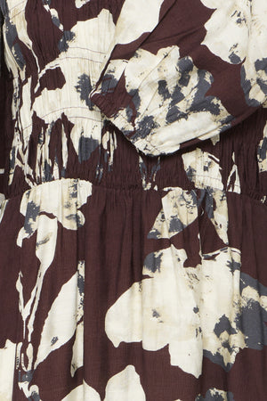 Ariana dress floral fudge