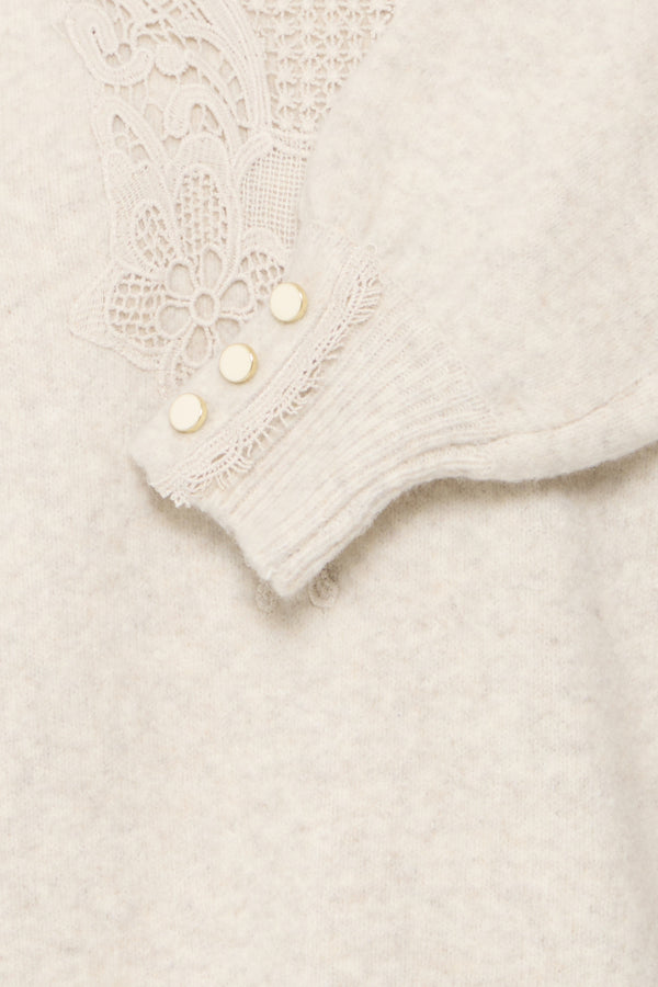 Ellen pull oatmeal melange