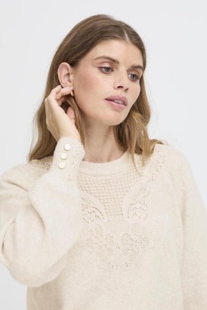 Ellen pull oatmeal melange