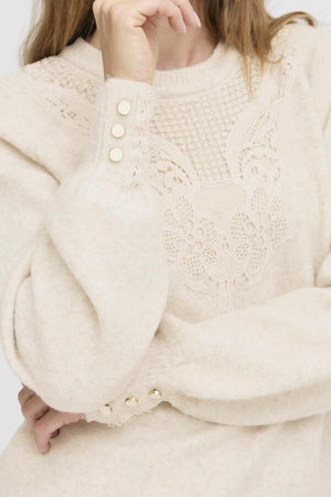 Ellen pull oatmeal melange